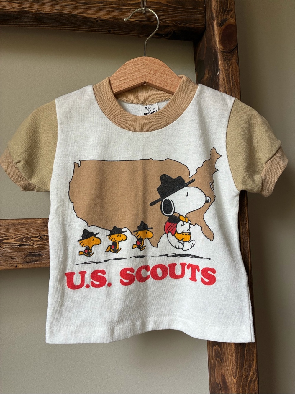 Snoopy by Rob Roy | Vintage 1980s | Baseball Style Tee | Kids Sz 2T | Novelty